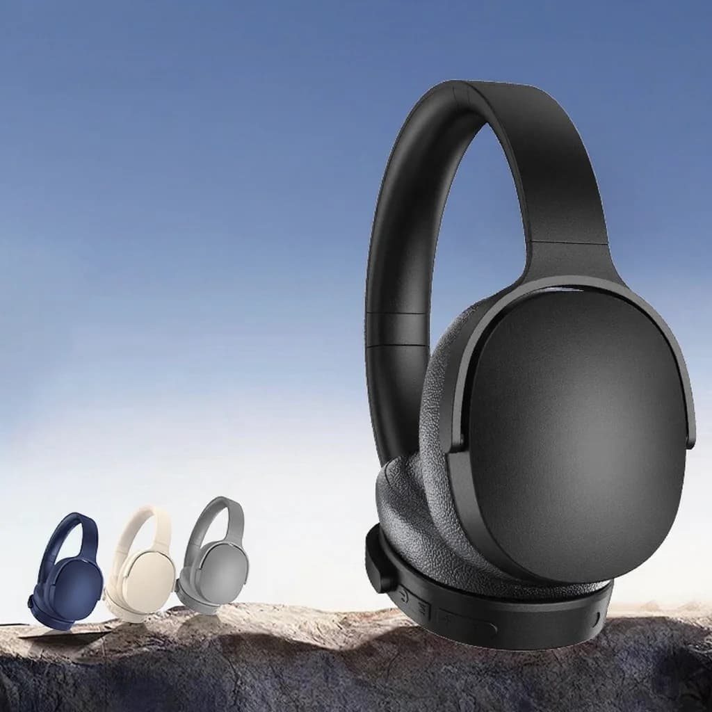 Aktiivse mürasummutusega juhtmevabad Bluetoothi kõrvaklapid, kõrvapealsed, pika aku kestvusega