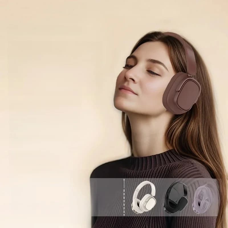 Retro stiilis kõrvapealsed Bluetooth-kõrvaklapid aktiivse mürasummutusega