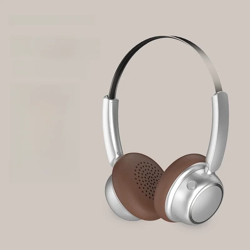 Retro stiilis juhtmevabad Bluetooth-kõrvaklapid metallist peapaela ja pika aku kestvusega