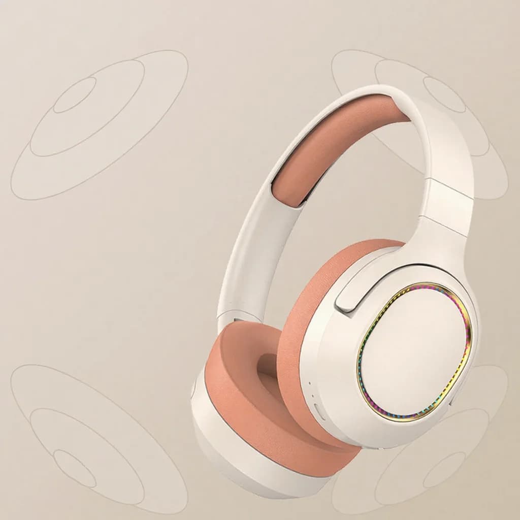RGB mängurikõrvaklapid Juhtmevabad Bluetooth Kõrvapealsed Stereo Peakomplekt