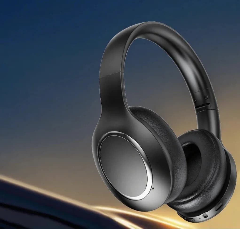 Kõrvapealsed Bluetooth-kõrvaklapid aktiivse mürasummutuse ja pika akukestvusega