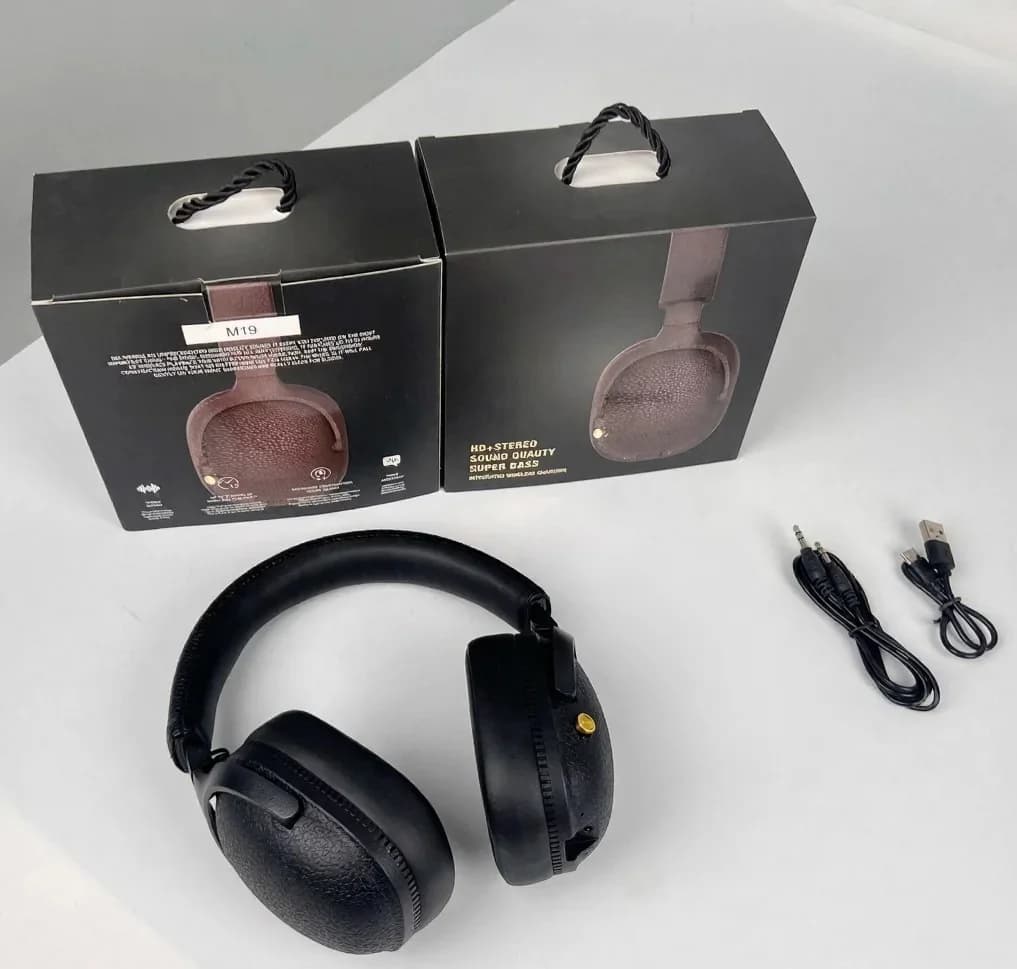 Retro-stiilis juhtmevabad Bluetooth kõrvaklapid mikrofoni ja stereoheliga