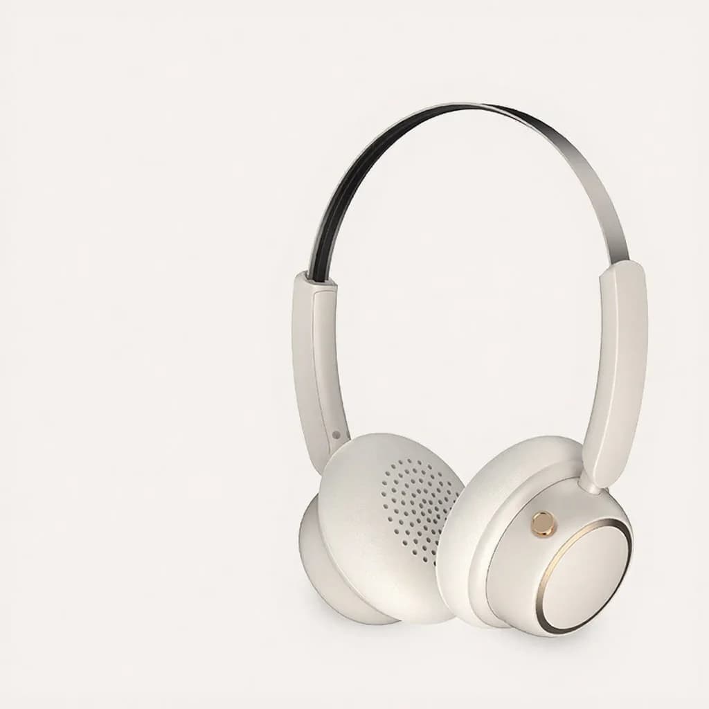 Retro stiilis juhtmevabad Bluetooth-kõrvaklapid metallist peapaela ja pika aku kestvusega