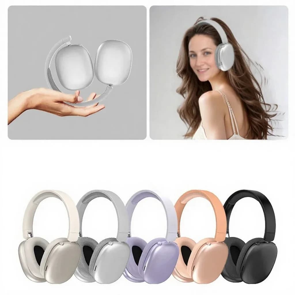 Juhtmevabad Bluetoothi kõrvapealsed kõrvaklapid pika aku kestvusega