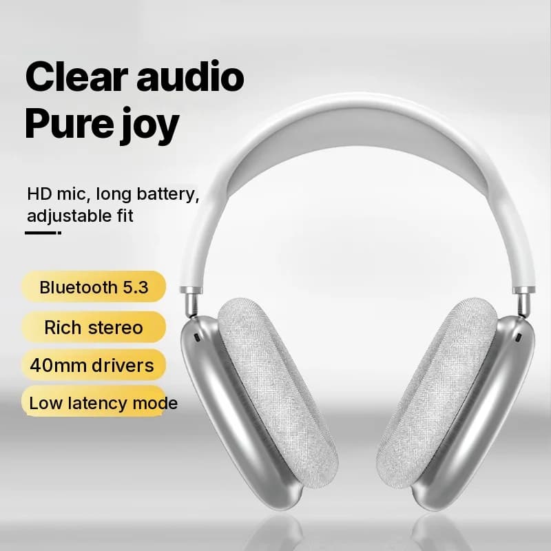 Pealsed juhtmevabad Bluetooth kõrvaklapid sügava bassiga ja Type-C laadimisega