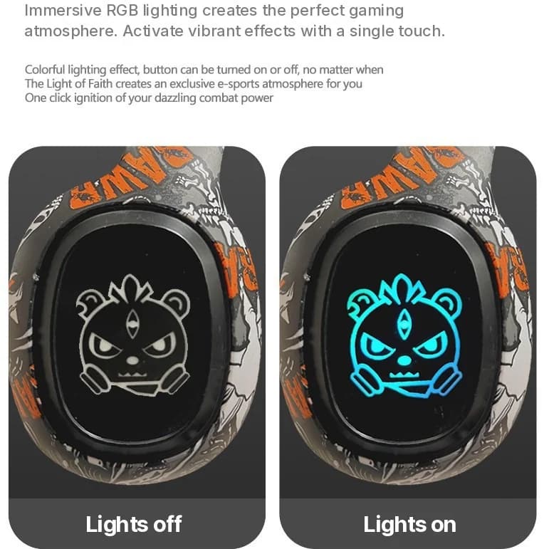 Kõrvapealsed Bluetooth-kõrvaklapid FM-raadio ja LED-tuledega