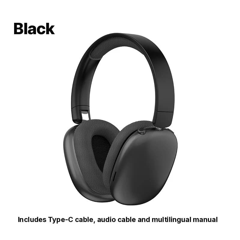 Kõrvapealsed juhtmevabad Bluetooth-kõrvaklapid FM-raadio ja TF-kaardipesaga