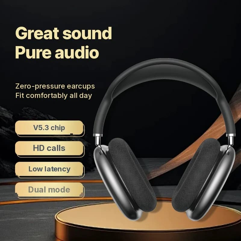 Pealsed juhtmevabad Bluetooth kõrvaklapid sügava bassiga ja Type-C laadimisega