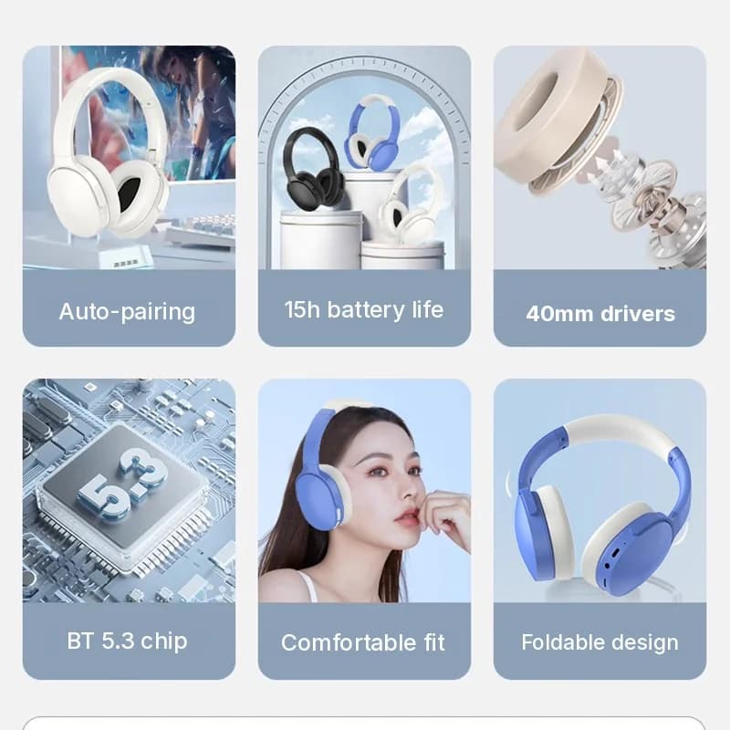 Juhtmevabad kõrva ümber käivad Bluetooth-kõrvaklapid pika aku tööajaga