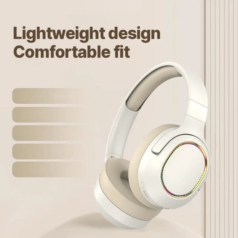RGB mängurikõrvaklapid Juhtmevabad Bluetooth Kõrvapealsed Stereo Peakomplekt
